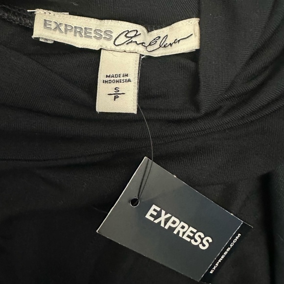 Express Women's Black Allegra Long-Sleeve Turtle Neck Top . Size S. NWT! - Picture 7 of 11